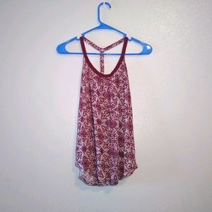 Lucky Brand Womens Tank Top Red Size XS